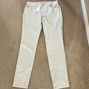 NWT Eileen Fisher sueded organic cotton sateen stretch slim jeans